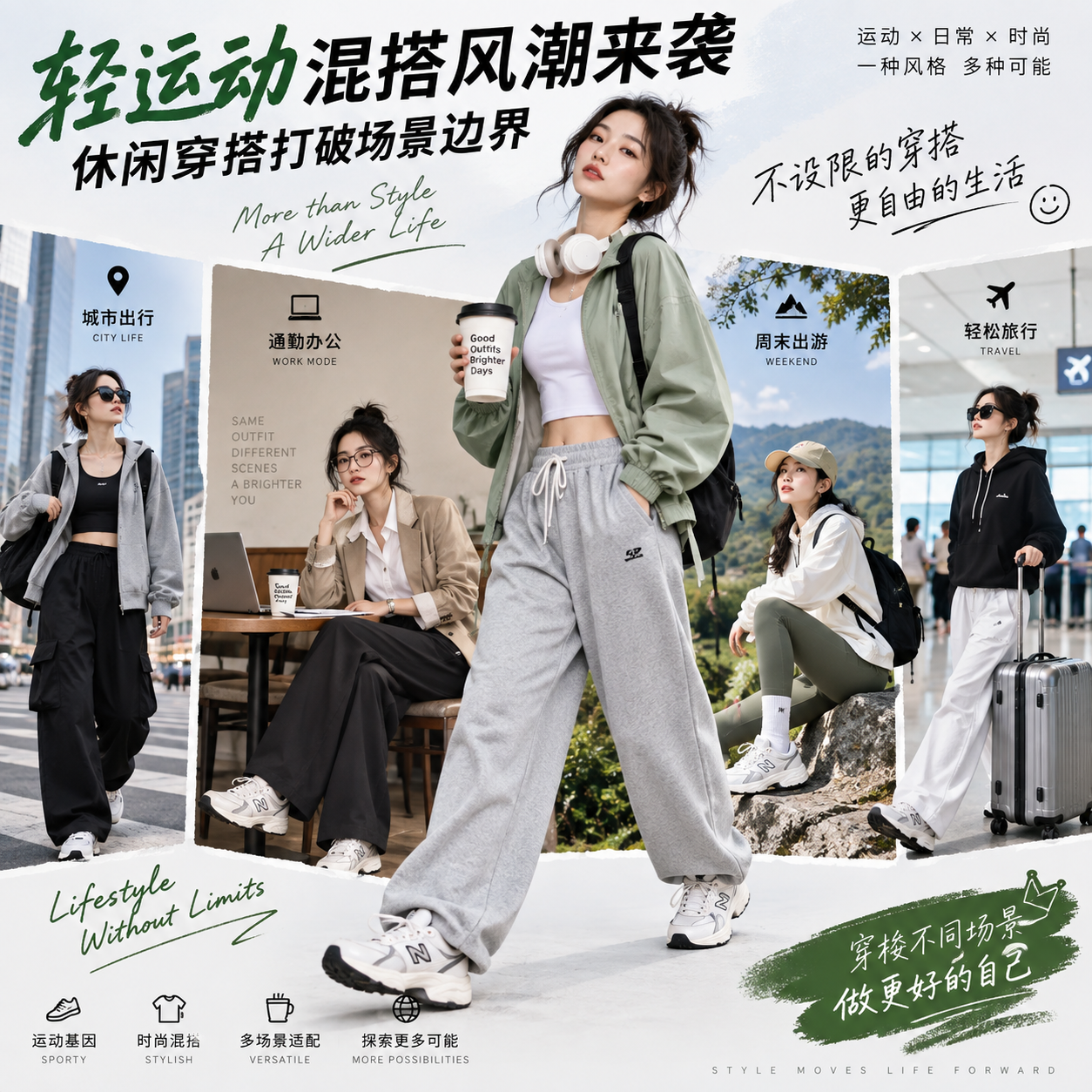 轻运动混搭风潮来袭，休闲穿搭打破场景边界-辽阳市白塔区通益云网信息咨询工作室（个体工商户）